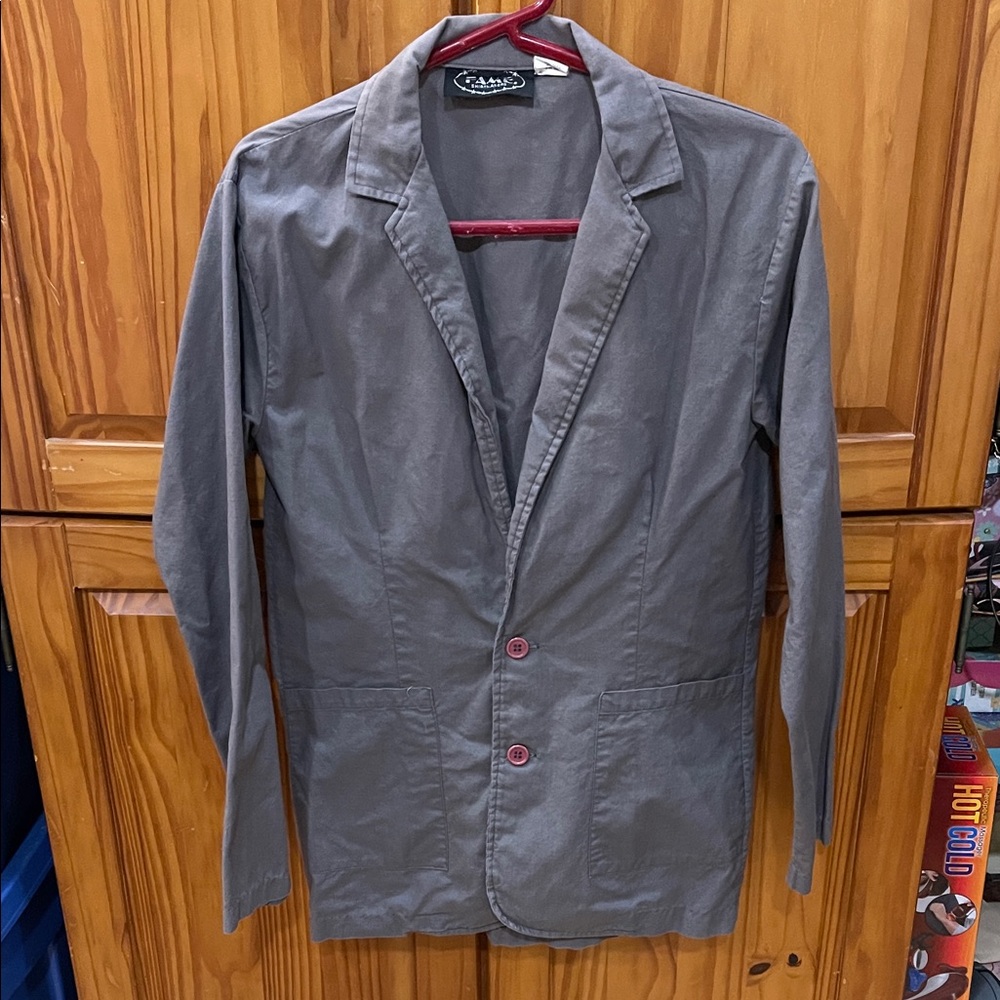 1980s~ Men's/Unisex Gray Shirt Jacket/Blazer